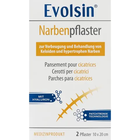 Evolsin Narbenpflaster mit Hyaluron 10x20 cm – Bild 1