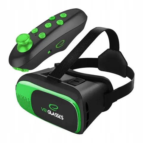 Esperanza Apocalypse Serie - Virtual Reality Bril - Bluetooth Controller - Smartphone Compatibel - Czarno-zielony – afbeelding 1