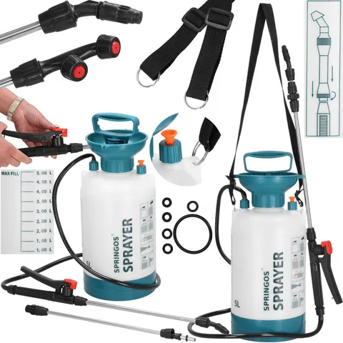 Springos Drukspuit - Handmatig - Planten - 5 Liter – afbeelding 1