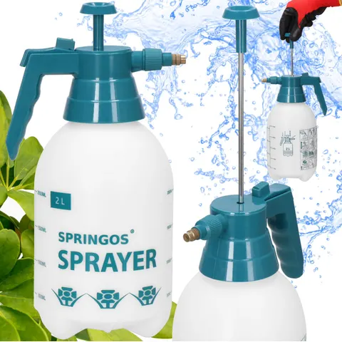 Springos Drukspuit - Handmatig - Planten - 2 Liter – afbeelding 1