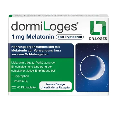 DormiLoges 1 mg Melatonin plus Tryptophan – 910191 – Bild 1