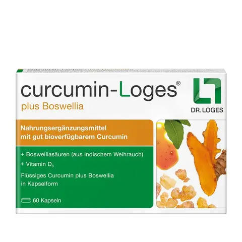 Curcumin-Loges plus Boswellia Kapseln 60 St – Bild 1