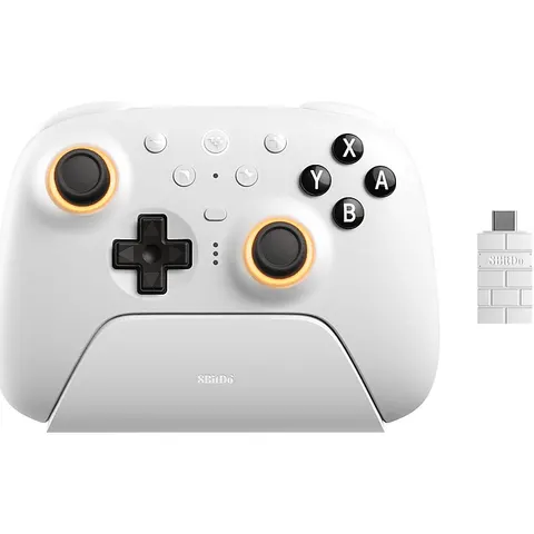 8Bitdo Ultimate 2 Wireless BT Wit - Geschikt voor iOS, Nintendo Switch, PC – afbeelding 1