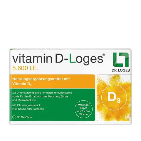 vitamin D-Loges 5.600 I.E. 30 St Kautabletten – Bild 1