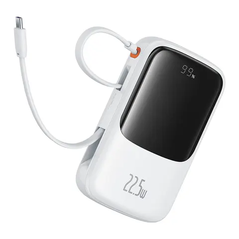Baseus Qpow Pro+ - Powerbank - 10000mAh - USB-C - Wit – afbeelding 1