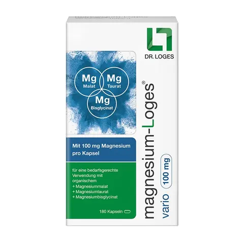 Magnesium-Loges Vario 100 Mg Kapseln – Bild 1