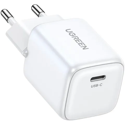 GaN - USB - C 30W PD Ugreen Nexode Mini snellader - wit – afbeelding 1