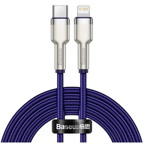 Baseus Cafule Usb-C Naar Lightning-Kabel, 20W, 2M (Paars) – afbeelding 1