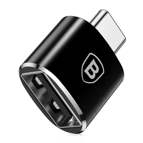 Baseus - USB naar USB-C Adapter - Aluminium - 2.4A – afbeelding 1