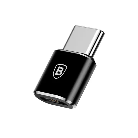 Baseus - Mini - Micro USB naar USB-C adapter - zwart – afbeelding 1
