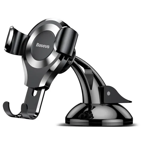 Baseus Gravity Dashboard Universele Verstelbare Telefoonhouder Zilver – afbeelding 1