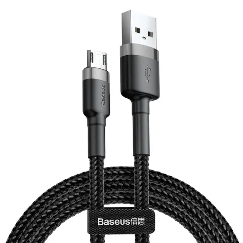 Baseus Cafule USB Kabel naar Micro USB 1 Meter - zwart – afbeelding 1