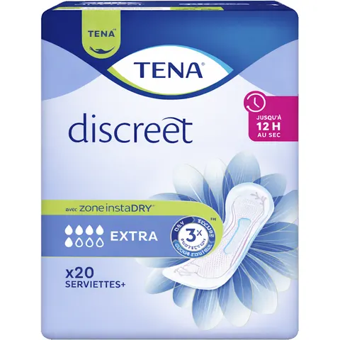Tena Discreet Extra - 12 paquets de 20 protections – image 1