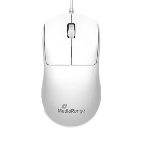 MediaRange MROS255 Maus kabelgebunden weiß – Bild 1