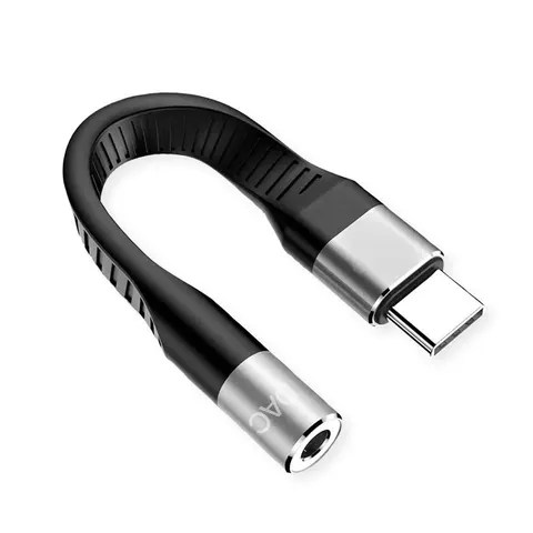 ROLINE Adapter USB Type C - 3,5mm Audio , 0,1 m – afbeelding 1