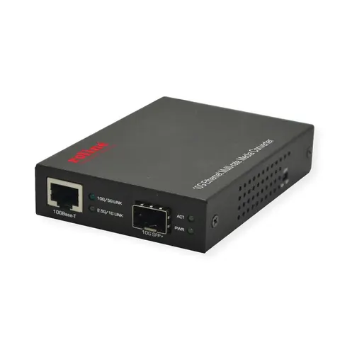ROLINE industriële converter, 10G Ethernet multirate converter – afbeelding 1