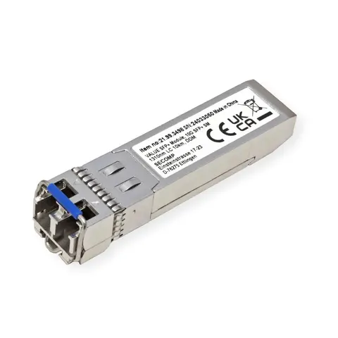 VALUE SFP+ module (MiniGBIC) LR/LC, 10GbE, Single Mode 1310nm, max. 10km – afbeelding 1