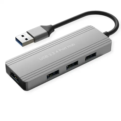 VALUE USB 3.2 Gen 1 Hub, 4fach, USB-A Anschlusskabel – Bild 1