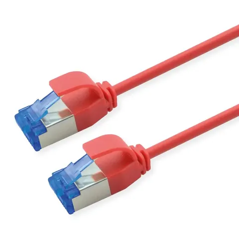 ROLINE Patchkabel Kat.6A (Class EA) S/FTP (PiMF) , LSOH, PoE, rood, 10 m – afbeelding 1