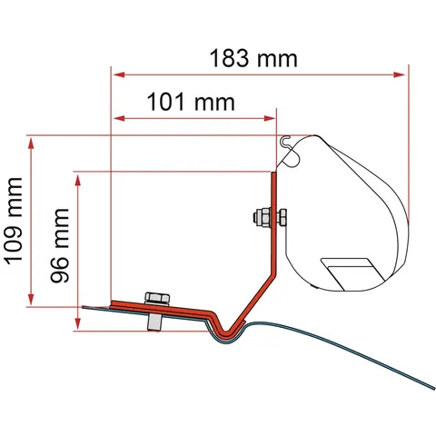 Fiamma Adapter Kit VW Caddy Maxi – Bild 1