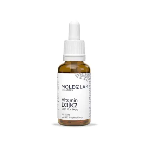 Moleqlar Vitamin D3/K2 1000 I.E.+20 Μg Tropfen – Bild 1
