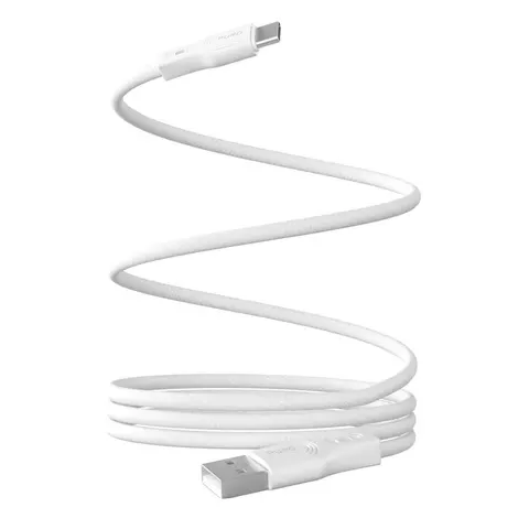 Magnetische USB-A naar USB-C kabel, 1m, wit, 10W – afbeelding 1
