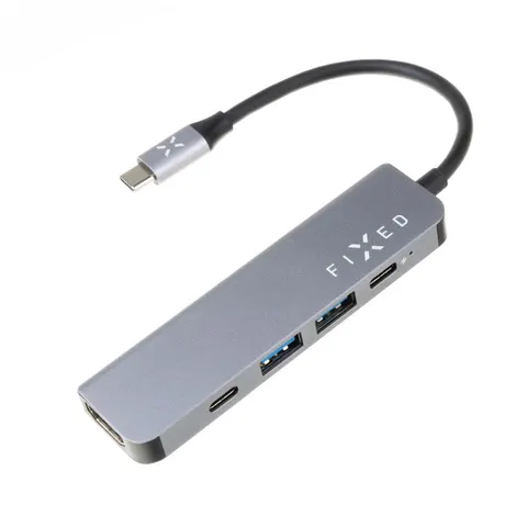 FIXED HUB Mini 5-in-1 USB-C Hub – Space Gray – afbeelding 1