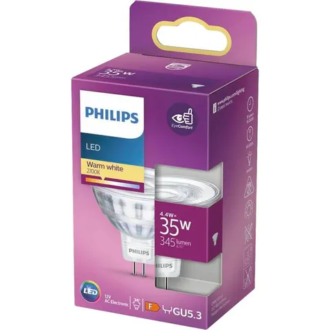 Philips LED 35W MR16 WW 36D RF ND SRT4 – Silber – Bild 1