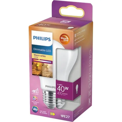 Philips LED classic 40W A60 E27 FR WGD90 SRT4 – Bild 1