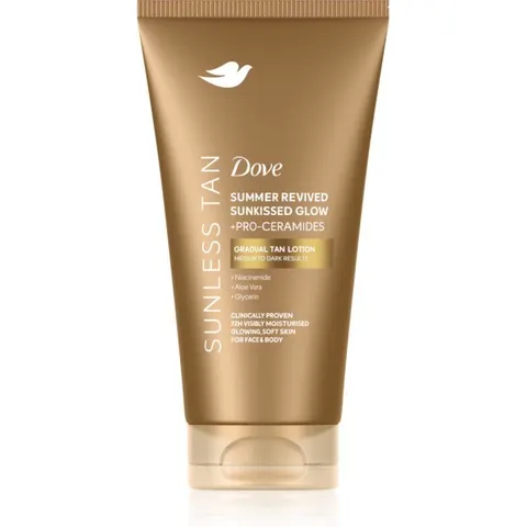 Dove Sunless Tan lait auto-bronzant teinte Dark 75 ml – image 1