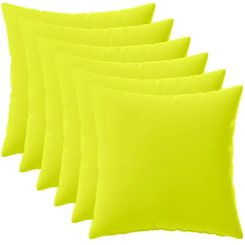 vidaXL Coussin 6 pc HEERLEN Vert vif. 45 x 45 cm Polyester – image 1