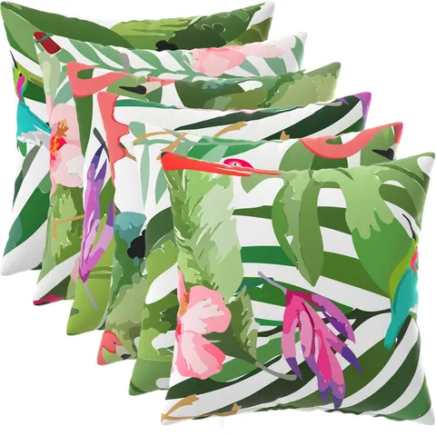 vidaXL Coussin 6 pc HEERLEN Multicolore 45 x 45 cm Polyester – image 1