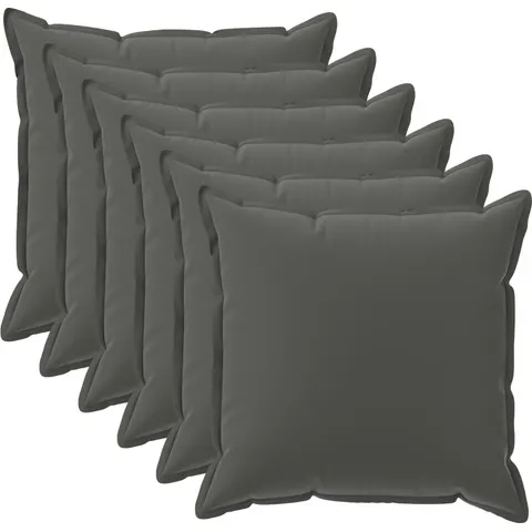 vidaXL Coussin 6 pc HOUTEN Anthracite 45 x 45 cm Polyester – image 1