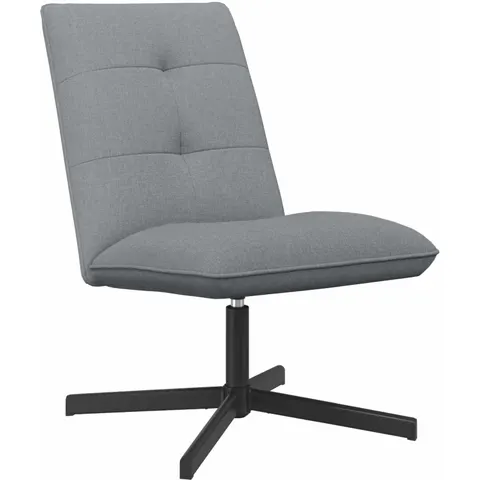 vidaXL Chaise pivotante Gris clair Tissu – image 1
