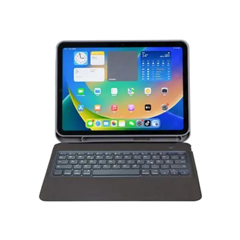 DEQSTER Slim Keyboard 2 iPad A16 DE – Grau – Bild 1