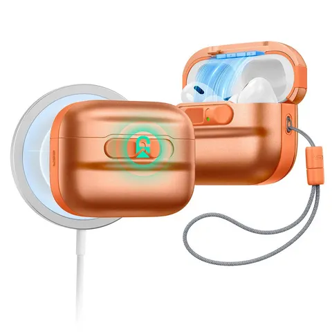 AirPods Pro 3 Pulse FlickLock Magnetic Case - Orange - Orange – image 1