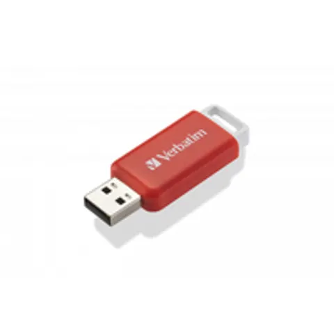 Pendrive Verbatim DataBar 16 Gb Usb 2.0 czerwony – zdjęcie 1