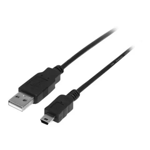 STARTECH 2m Mini USB 2.0 Cable – Schwarz – Bild 1