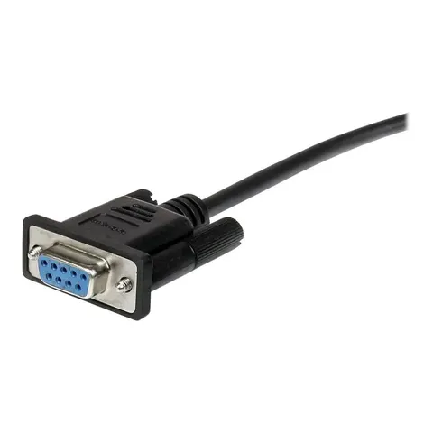 StarTech.com Zwarte straight-through DB9 RS232 seriële kabel – afbeelding 1