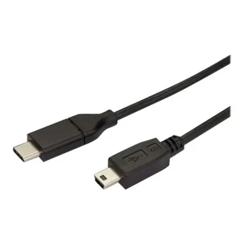 STARTECH USB-C auf Mini USB Kabel – Schwarz – Bild 1