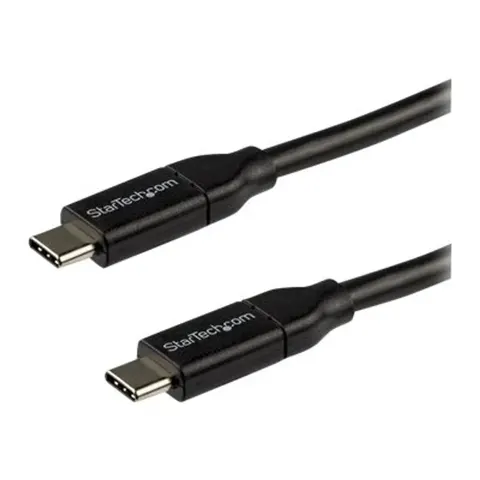 StarTech.com 3m USB-C Laadkabel, Fast Charge & Sync Type C Kabel, 100W (5A) PD, USB 2.0, USB-IF Gecertificeerd - Zwarte USB Oplaadkabel – afbeelding 1