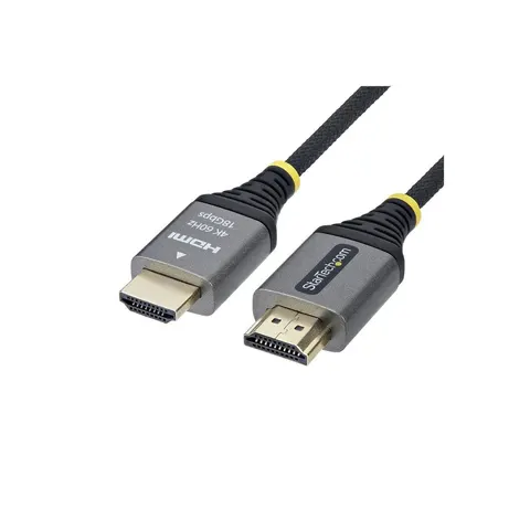 StarTech.com Startech - Premium Hochgeschwindigkeit - HDMI-Kabel mit Ethernet - HDMI männlich zu HDMI männlich - 2 m - abgeschirmt - schwarz & silber - 1440p – Bild 1