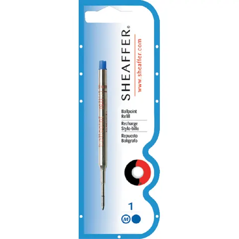 Sheaffer balpen vulling - blauw - medium – afbeelding 1