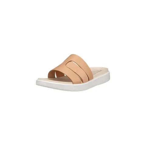 Damen Pantoletten Ecco Flowt – Marron – Bild 1