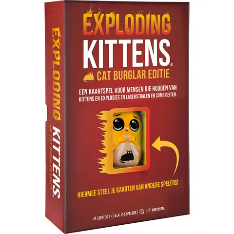 Spel - Exploding kittens - Cat burglar editie - 7+ – afbeelding 1