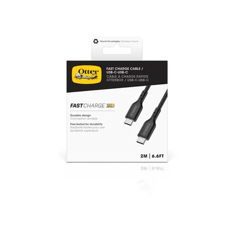 OtterBoxStandardCableUSBCC2MUSBPDBLK – afbeelding 1