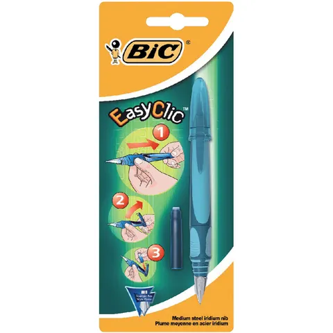 Vulpen Bic EasyClic medium blister à 1 stuk – afbeelding 1