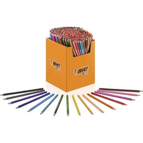 Kleurpotloden BicKids Evolution ecolutions assorti schoolbox à 288 stuks – afbeelding 1