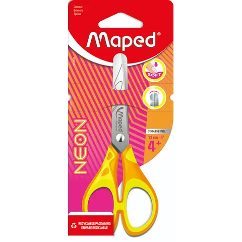 Kinderschaar Maped Neon 13cm assorti – afbeelding 1