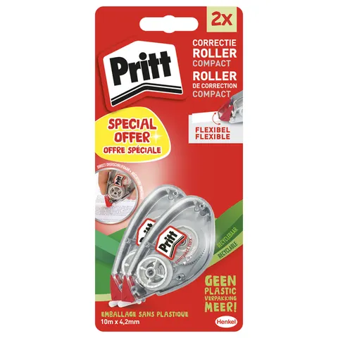 Correctieroller Pritt Compact Flex 4.2mmx10m blister à 2 stuks – afbeelding 1